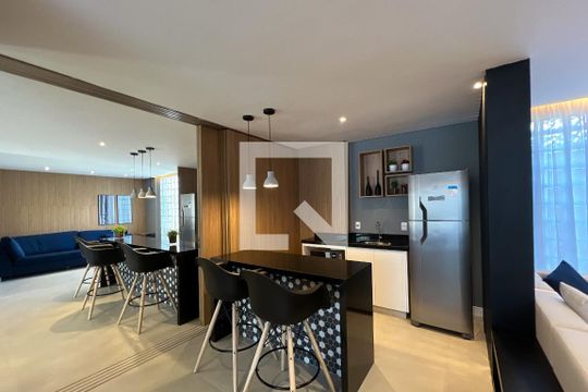 Área comum - Espaço Gourmet de kitnet/studio para alugar com 1 quarto, 26m² em Indianópolis, São Paulo