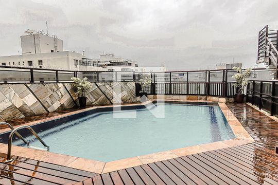 Área comum - Piscina de apartamento para alugar com 4 quartos, 276m² em Pitangueiras, Guarujá