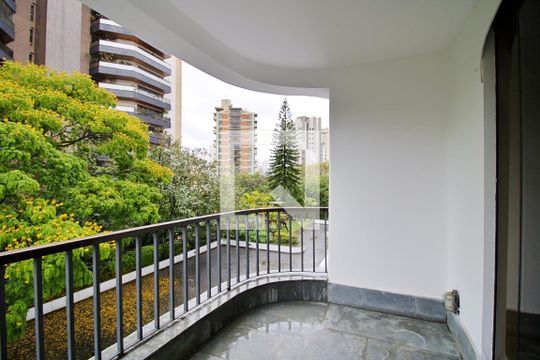 Varanda da Sala de apartamento para alugar com 4 quartos, 458m² em Vila Morumbi, São Paulo