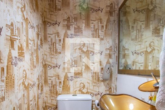 Lavabo de casa de condomínio para alugar com 3 quartos, 110m² em Aberta dos Morros, Porto Alegre