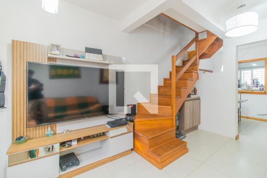 Sala de casa de condomínio para alugar com 3 quartos, 110m² em Aberta dos Morros, Porto Alegre