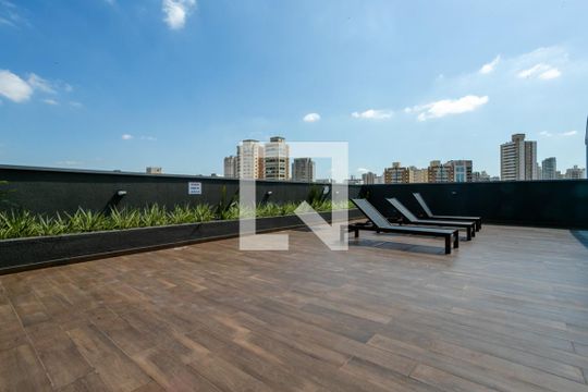 Área comum - Solarium de kitnet/studio para alugar com 1 quarto, 26m² em Santana, São Paulo
