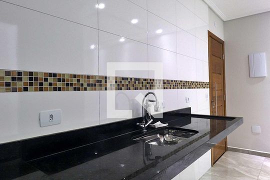 Cozinha de apartamento para alugar com 2 quartos, 52m² em Parque João Ramalho, Santo André