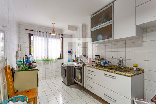 Cozinha e Área de Serviço de apartamento à venda com 2 quartos, 62m² em Parque São Vicente, Mauá