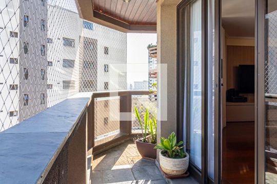 Varanda da Sala de apartamento à venda com 5 quartos, 200m² em Vila Assunção, Santo André