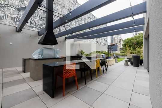 Área comum - Churrasqueira de apartamento à venda com 1 quarto, 28m² em Pinheiros, São Paulo