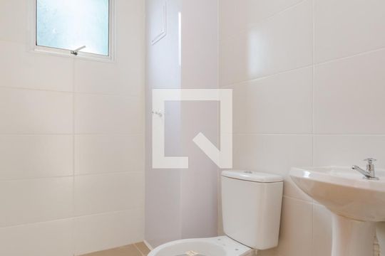 Banheiro de apartamento à venda com 2 quartos, 58m² em Engenho Nogueira, Belo Horizonte