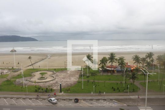 Vista da Sala de apartamento para alugar com 3 quartos, 90m² em Itararé, São Vicente