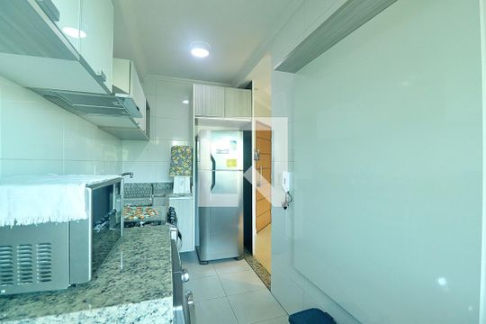 Cozinha e Área de Serviço de apartamento à venda com 2 quartos, 67m² em Bangú, Santo André
