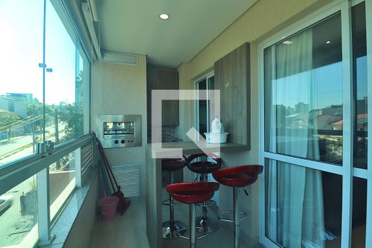 Varanda gourmet de apartamento à venda com 2 quartos, 67m² em Bangú, Santo André