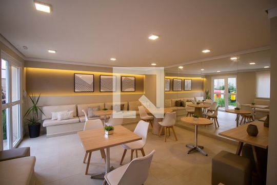 Área comum - Salão de festas de apartamento para alugar com 1 quarto, 28m² em Jardim Adutora, São Paulo