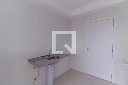 Cozinha de apartamento à venda com 1 quarto, 28m² em Jardim Adutora, São Paulo