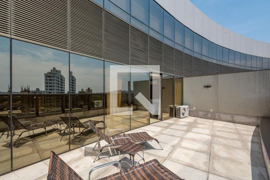 Varanda de kitnet/studio para alugar com 1 quarto, 78m² em Barro Preto, Belo Horizonte