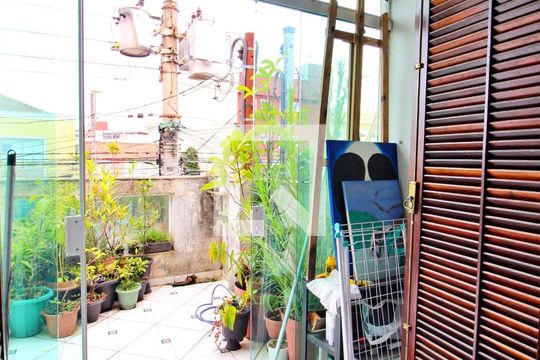 Varanda da Suíte de casa à venda com 3 quartos, 126m² em Utinga, Santo André