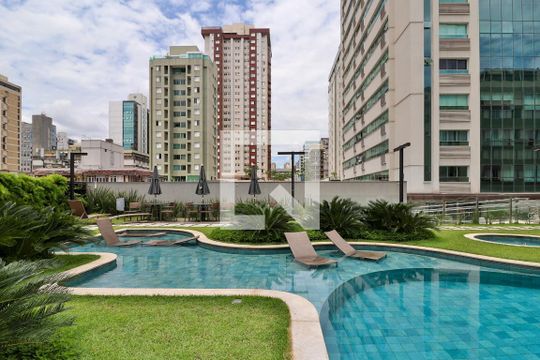 Área comum - Piscina de apartamento para alugar com 1 quarto, 40m² em Funcionários, Belo Horizonte
