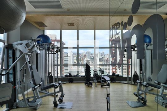 Área comum - Academia de apartamento para alugar com 1 quarto, 40m² em Funcionários, Belo Horizonte
