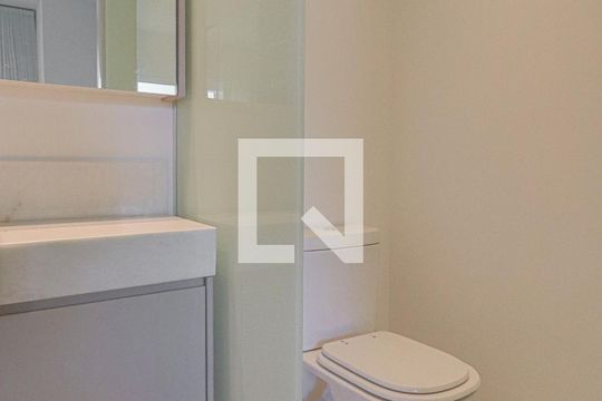 Banheiro do Quarto Suíte de apartamento para alugar com 1 quarto, 40m² em Funcionários, Belo Horizonte