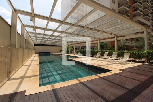 Área comum - Piscina de kitnet/studio para alugar com 1 quarto, 50m² em Botafogo, Campinas