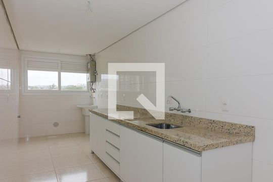 Cozinha e Área de Serviço de apartamento para alugar com 2 quartos, 75m² em Jardim Itu, Porto Alegre