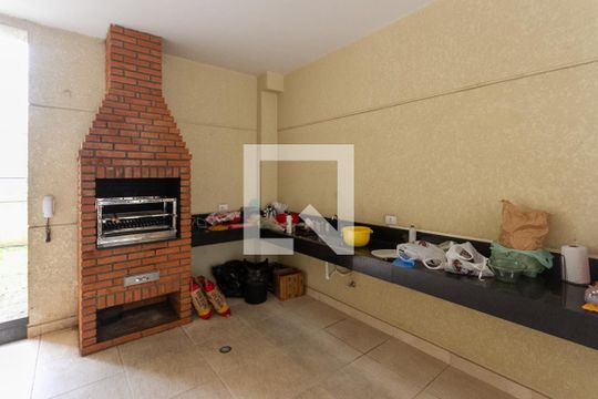 Área comum - Churrasqueira de kitnet/studio para alugar com 1 quarto, 37m² em Vila Tolstoi, São Paulo