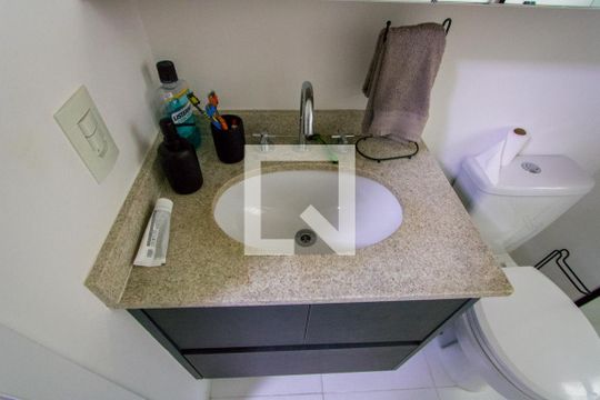 Banheiro do quarto 2 de apartamento à venda com 3 quartos, 118m² em Centro, Santo André