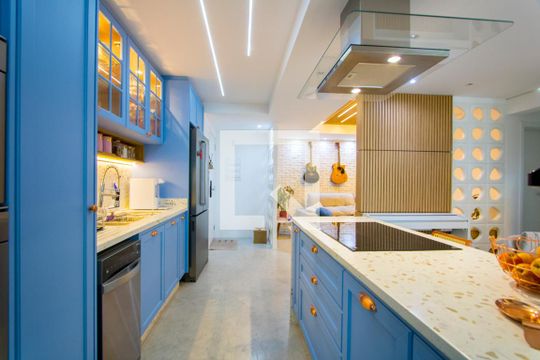 Cozinha de apartamento à venda com 3 quartos, 118m² em Centro, Santo André