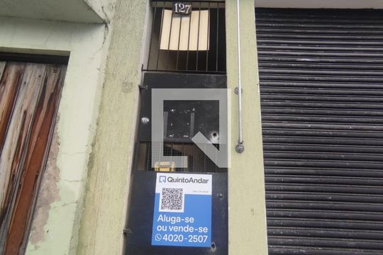 fachada / placa instalada de casa para alugar com 1 quarto, 35m² em Vila Nova Cachoeirinha, São Paulo