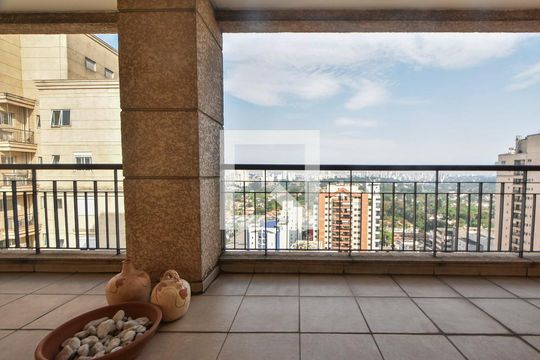Varanda Suíte 01 de apartamento à venda com 4 quartos, 344m² em Brooklin Paulista, São Paulo