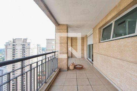 Varanda Suíte 01 de apartamento à venda com 4 quartos, 344m² em Brooklin Paulista, São Paulo