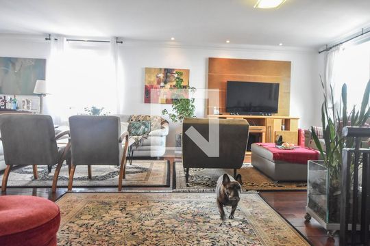 Sala de Estar  de apartamento à venda com 4 quartos, 344m² em Brooklin Paulista, São Paulo