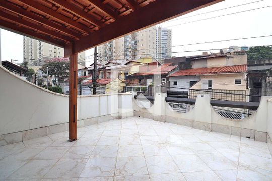 Varanda da Suíte de casa à venda com 3 quartos, 283m² em Campestre, Santo André