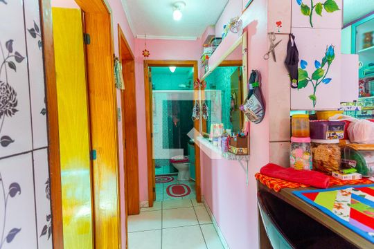 Corredor de apartamento à venda com 2 quartos, 50m² em Canudos, Novo Hamburgo