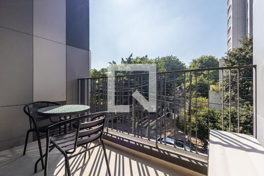 Varanda da Sala de apartamento para alugar com 1 quarto, 29m² em Pinheiros, São Paulo