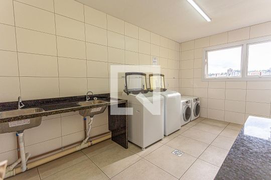 Área comum - Lavanderia de kitnet/studio à venda com 1 quarto, 30m² em Centro, Novo Hamburgo