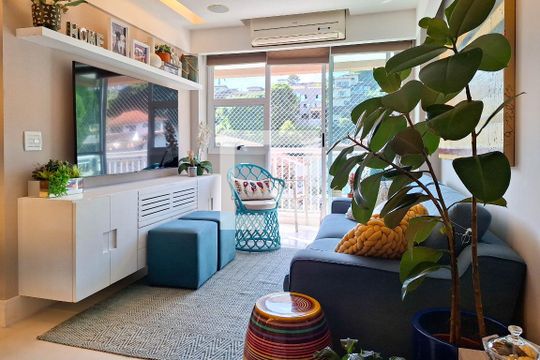 sala de apartamento à venda com 3 quartos, 105m² em Cantagalo, Niterói