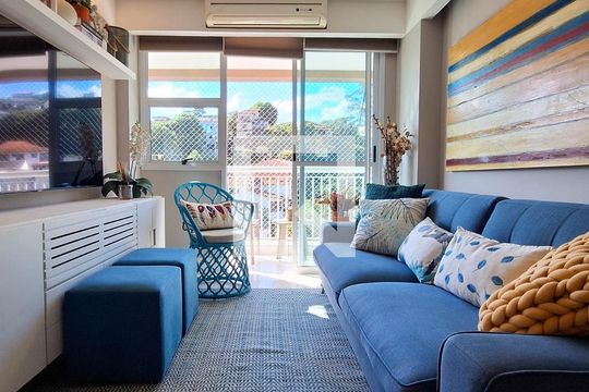 Sala de apartamento à venda com 3 quartos, 105m² em Cantagalo, Niterói