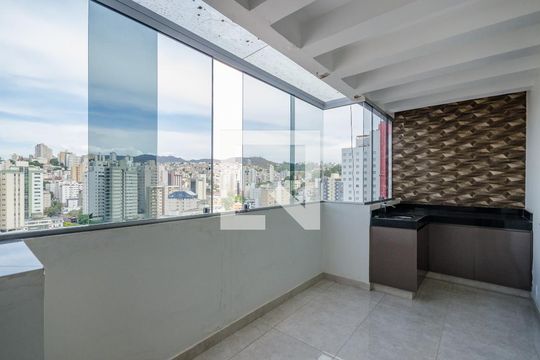 Varanda da Sala de apartamento à venda com 3 quartos, 112m² em Coracao de Jesus, Belo Horizonte