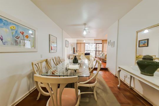 Sala de apartamento para alugar com 4 quartos, 152m² em Barra Funda, Guarujá