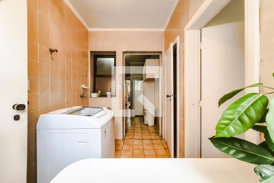 Área de Serviço de apartamento para alugar com 4 quartos, 152m² em Barra Funda, Guarujá