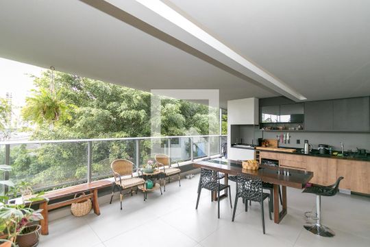 Varanda de apartamento para alugar com 3 quartos, 158m² em Cidade Monções, São Paulo