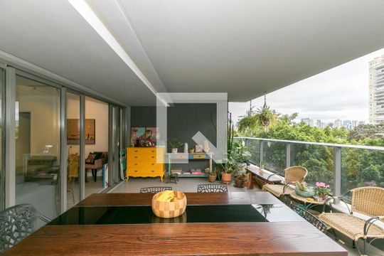 Varanda de apartamento para alugar com 3 quartos, 158m² em Cidade Monções, São Paulo