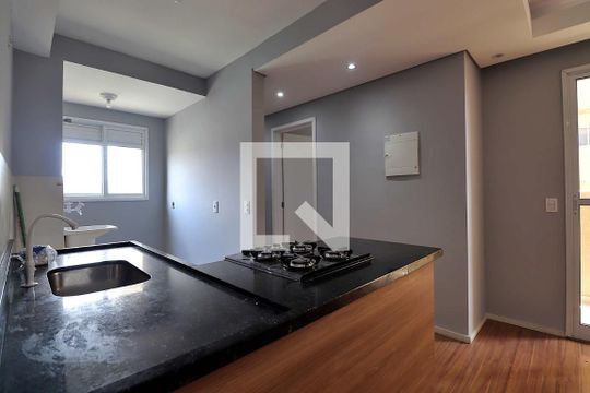 Cozinha de apartamento para alugar com 2 quartos, 49m² em Vila João Ramalho, Santo André