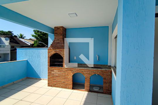 terraço - churrasqueira de casa à venda com 4 quartos, 230m² em Taquara, Rio de Janeiro