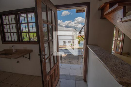 cozinha - varanda de casa à venda com 3 quartos, 157m² em Canudos, Novo Hamburgo