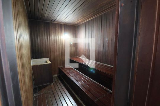 Área comum - Sauna de apartamento para alugar com 3 quartos, 100m² em Barra Funda, Guarujá
