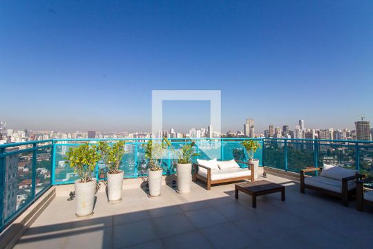 Área comum - Rooftop de kitnet/studio à venda com 1 quarto, 25m² em Pinheiros, São Paulo