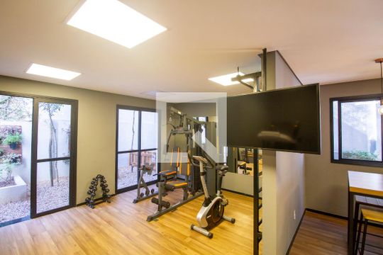 Área comum - Academia de kitnet/studio à venda com 1 quarto, 25m² em Pinheiros, São Paulo