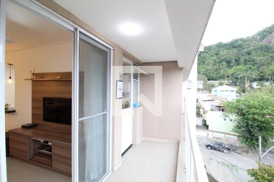 Varanda da Sala de apartamento à venda com 2 quartos, 64m² em Jacarepaguá, Rio de Janeiro