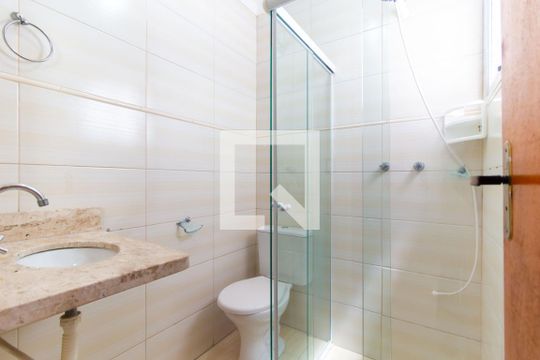 Banheiro da Suíte 01 de casa de condomínio à venda com 2 quartos, 105m² em Vila Esperança, São Paulo