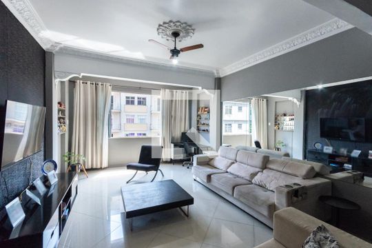 Sala de apartamento à venda com 3 quartos, 120m² em Rio Comprido, Rio de Janeiro